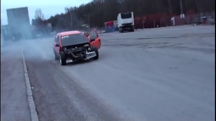 Opel Corsa B Burnout