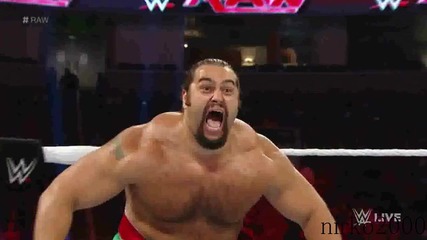 Alexander Rusev vs Mark Henry:raw 03 August 2015/03 Август 2015