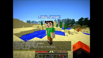 Minecraft Captainsparklez And Tobuscus On A Minecraft Server Together!!