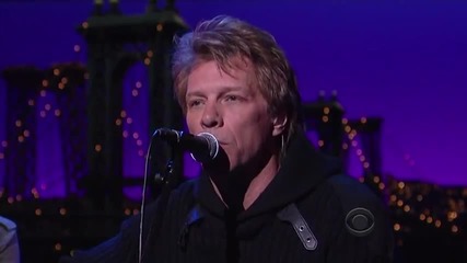 Jon Bon Jovi - Not Running Anymore - Live on David Letterman 20/12/2012