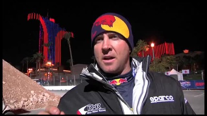 Нови кадри от Rhys Millen практикуващи за обратн удар 