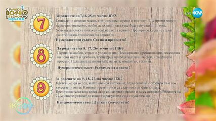 Нумерологична прогноза за септември - „На кафе” (07.09.2023)