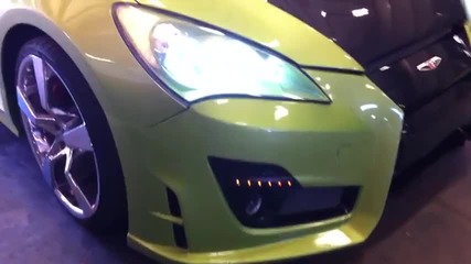 2010 Genesis Coupe Tomato Front Bumper With Angel Eyes.