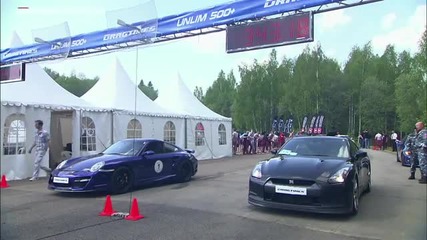 Dragtimes Porsche 911 Turbo Proto 1000 vs Nissan Gtr vs Porsche 9ff vs Porsche 911 Ppperformance