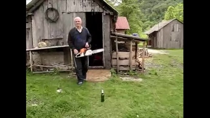 Отваряне на бира с резачка