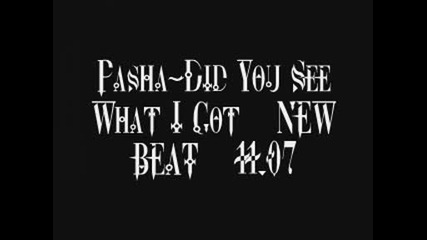 Pasha - Did You See What I Got **new Beat** 4 sale 11.07