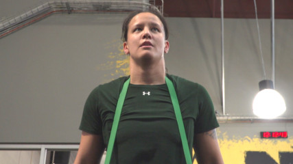 Shayna Baszler arrives at the WWE Performance Center