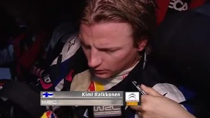 Kimi Raikkonen Wrc Rally Japan 2010 - Interview 