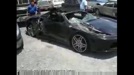 crash test ferrari