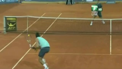 Federer vs Del Potro - Drop Shot Mania - Madrid 2009