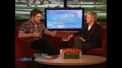 * H Q * Robert Pattinson в шоуто на Елън [part 1]