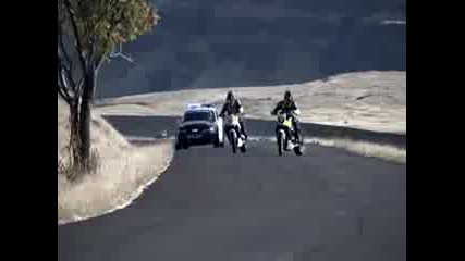 Motorcycle vs. Car Drift Battle