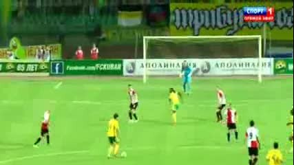 Ивелин Попов подаде за победния гол на Кубан в лига европа