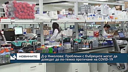 Д-р Николова: Проблеми с бъбреците могат да доведат до по-тежко протичане на COVID-19