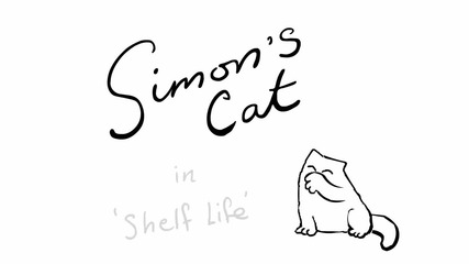Simon's Cat in 'shelf Life'
