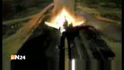 800 Kmh Crash Test. Plane Against Wall
