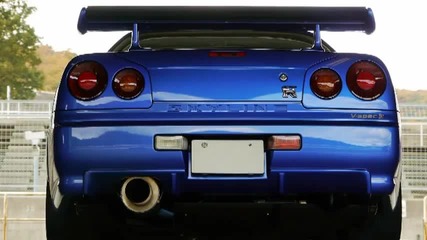 Skyline R34 Gtr order-made muffler sound 2