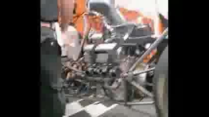 Top Fuel Engine Warm Up