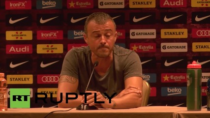 USA: Luis Enrique & Iniesta hold first Barca press conference on US tour