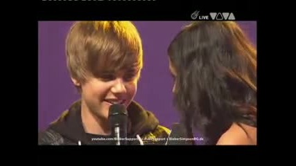 Justin Bieber speaking German Comet 2010