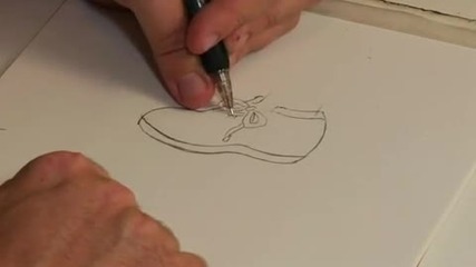 Как да нарисуваме обувка
