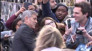 George Clooney Touches Down In London For Premiere
