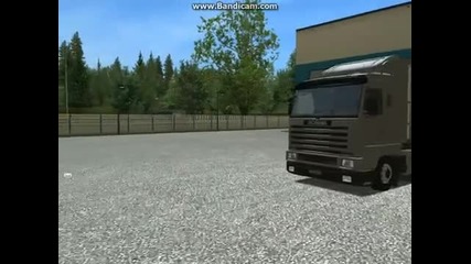 Trip with a old scania+interior German Truck Simulator