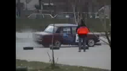 Жесток дрифт с Лада 