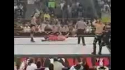Wwf| Chris Benoit and Chris Jeirhco vs Steve Austin and Triple H |1/2| 