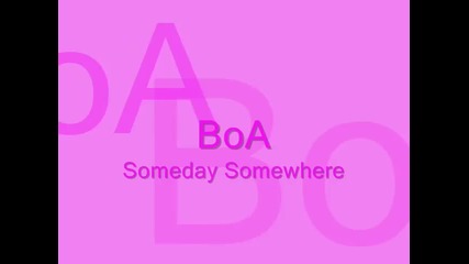 Boa - Someday Somewhere (korean)