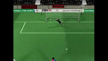 Мой красив гол на Fifa 09 с Карлос Тевес - 2 срещу Барселона в мрежа