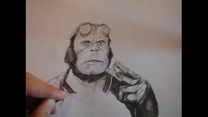 Бърза рисунка на Hellboy... 