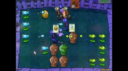 plants vs zombies puzzle-third vase