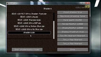 How To | Shaders mod 1.6.2