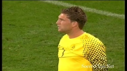 06.07.2010 - Световно Първенство полуфинал - Уругвай 2 - 3 Холандия гол на Макси Перейра 