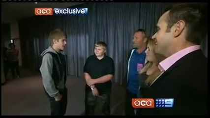 Justin Bieber Meets Casey Heynes