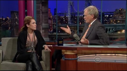 miley cyrus letterman 17june10 interview