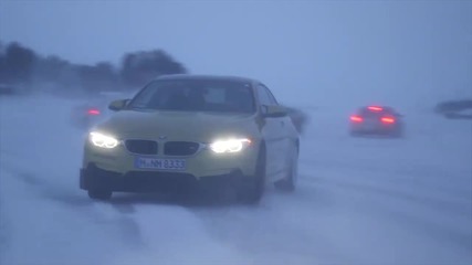 Bmw M4 Coupé drift in Arjeplog, Sweden