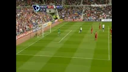 02.05 Мидълзбро - Манчестър Юнайтед 0:2 Райън Гигс гол