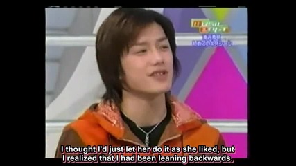 [ Engsubs ] Tackey talks about kiss scenes 2001 [music Enta]