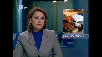 Кола се натресе в патрулка, тримата полицаи ранени