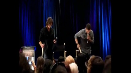 Jared and Jensen playing with tubes