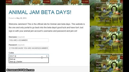 Animal Jam - Go Back To The Animal Jam Beta! Website Scam!