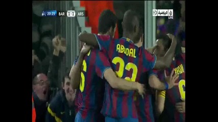 Барселона 4 - 1 Арсенал Първия фантастичен гол на Меси