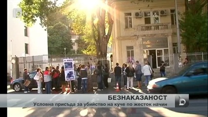 Условна присъда за мъжа, влачил с кола куче