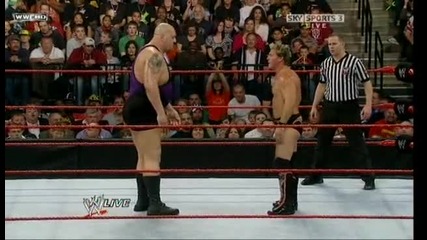 Wwe 12/10/09 Chris Jericho vs Big Show [ Qualifing Brigging Rights Match ]