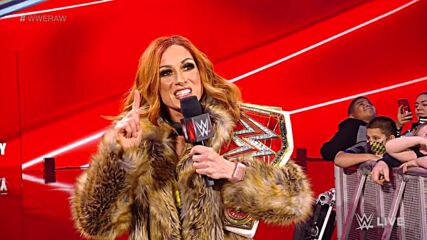 Liv Morgan gives Becky Lynch a Kendo stick and dares her to enter the ring: Raw, Dec. 20, 2021