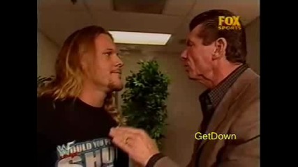 Chris Jericho & Vince Mcmahon Backstage - Wwf Raw 12.11.2001 