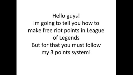 League of legends free riot points