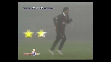 Гол на Роналдинио Ювнтус 0 - 3 Милан